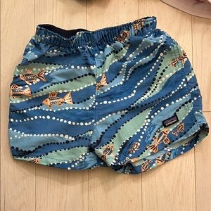 Patagonia baby 12 mos Ocean Wave Print Shorts